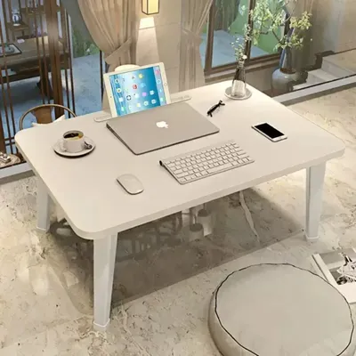 Folding Small Table Bedroom Table Lap Desk Foldable Space Saving Computer Desk Portable Tablet Stand Ergonomic Laptop Table