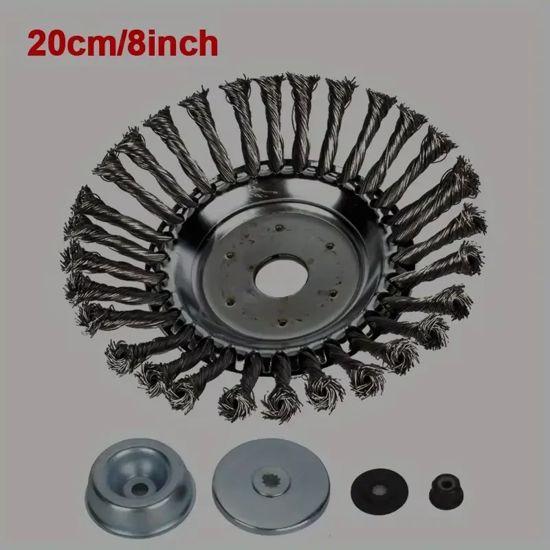 6/8 zoll Rasenmäher Kopf Stahl Rad Garten Unkraut Pinsel Rasenmäher Unkraut Pinsel Für Garten Rasenmäher Power Tools