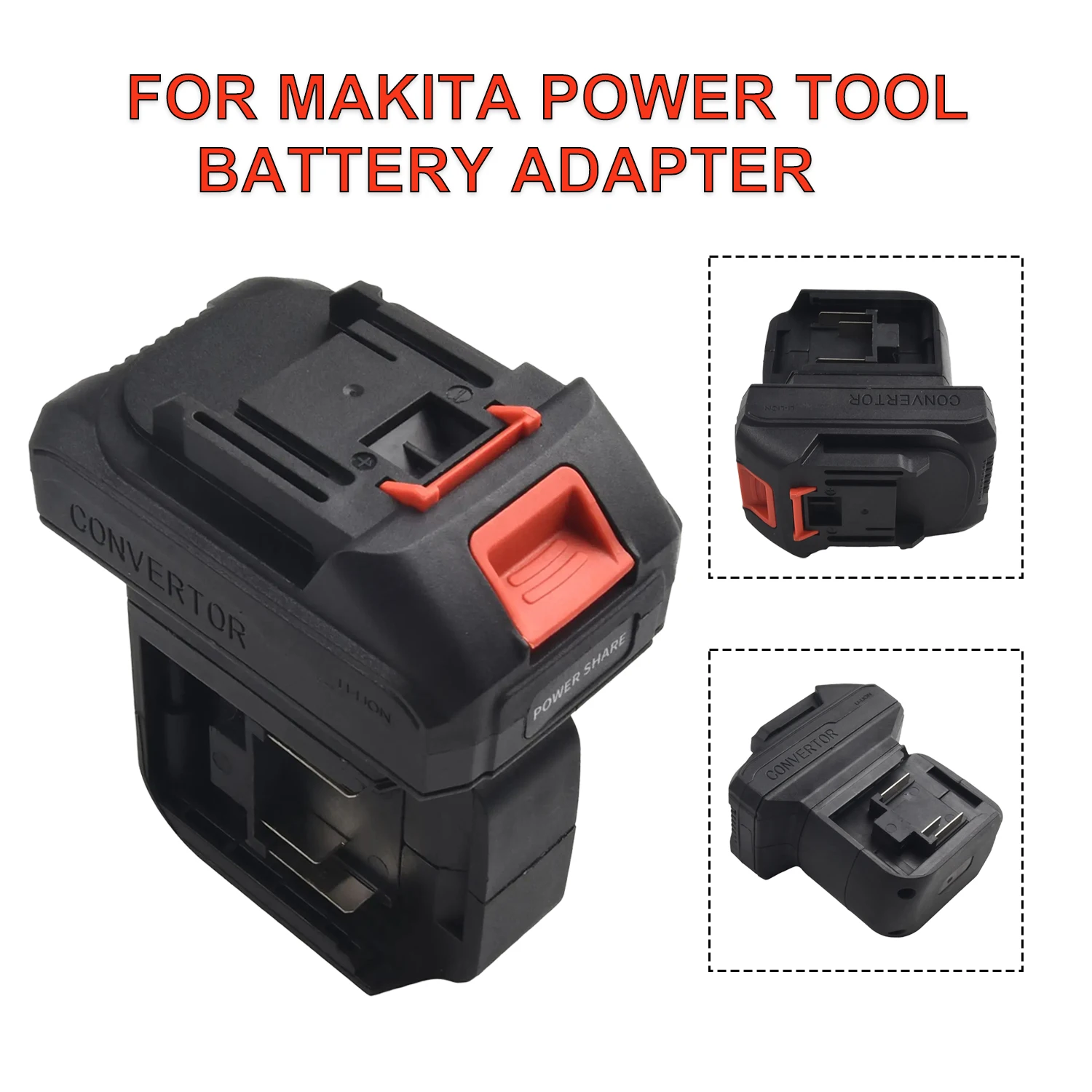 Für Makita Schlagbohrschrauber Schraubendreher Arbeitslicht Batteriekonverter Elektrowerkzeuge Neuester 2-in-1-Batterieadapter-Konverter Image