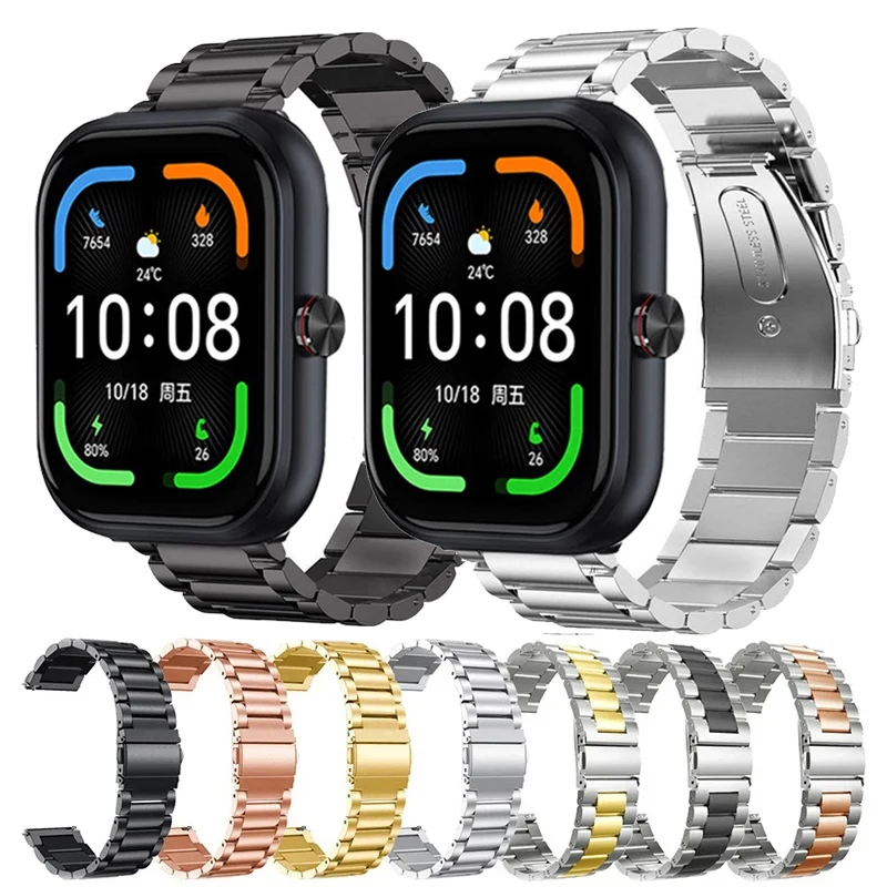 20 mm 22 mm Metallarmband für Haylou Watch RS5 R8 S8 S6 Milanese Loop für Haylou Watch 2 Pro Solar 5/GS GST Lite/RT2 3/RS4 RS4 Plus Image