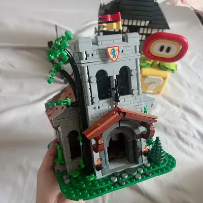 MOC-Bausteinspielzeug, mittelalterliches Kirchenmodell, 1449-teilig, kreatives Montagespielzeug-Set, Image
