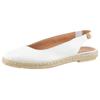Slingsandale VERBENAS "Kiara Nucleo", Damen, Gr. 40, weiß, Leder, casual, Schuhe, Sommerschuh, Slingsandale, Slipper, Schlupfschuh mit Juterahmen