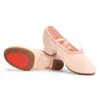 XIHAHA Mode Frau Nude, Rot, Schwarz Ballett Frauen Leinwand Jazz Boot Zapatillas Hombre Tanz Schuhe