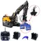 Maßstab 1/14 MTM Metall RC Bagger RC Truck Hydraulisch EC380 3 Arme für ferngesteuerte Kettenautos RC Spielzeug Geschenkmodell TH22513