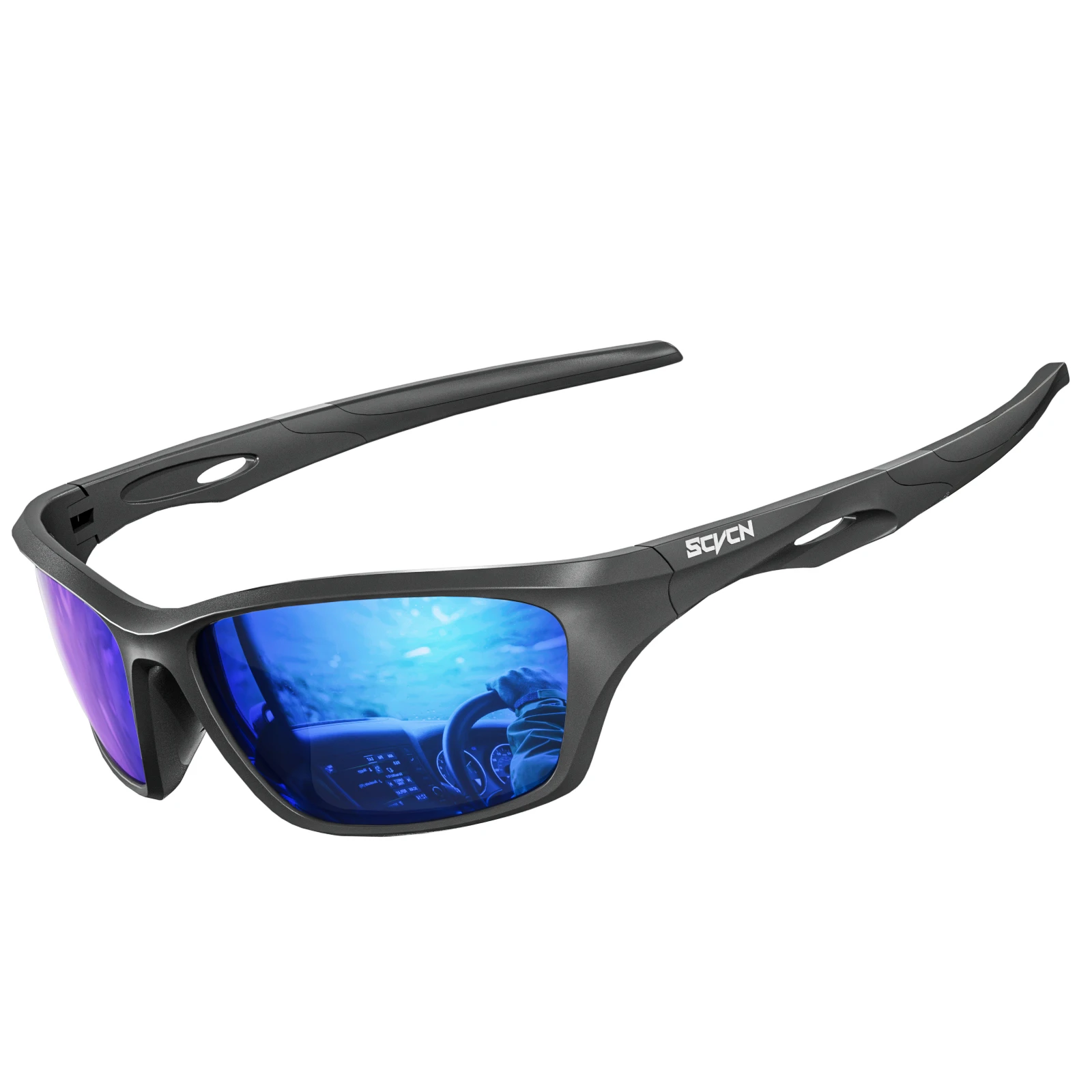 Scvcn Fashion Polarized Sunglasses for Men Sports Cycling Sunglasses Women Mountain Bicycle Riding Goggle Road Bike UV400, 2024 Image