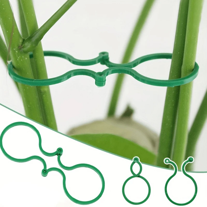 Kunststoff Garten Rebe Bindung Clip Pflanze Bindung Schnalle Pflanzen Halterung Unterstützung Befestigungs Werkzeug Image