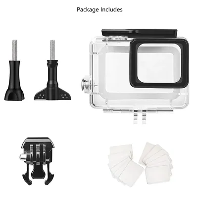 Probty für GoPro Hero 5 6 7, schwarzes wasserdichtes Gehäuse, Unterwassertauchen, Schutzgehäuse für GoPro 5-Kamera-Zubehör