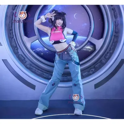 OVERWATCH2 Juno Cosplay LE SSERAFIM Zusammenarbeit mit Mädchengruppen Kostüm Halloween Party Image