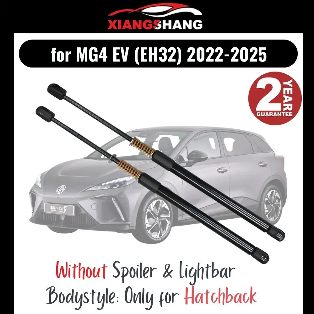 2er-Set Heckklappendämpfer für MG4 EV (EH32) 2022-2025 Schrägheck ohne Spoiler MIT FEDER Kofferraum-Gasdruckfedern Heckklappen-Hebestützen Image