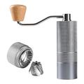 Macinacaffè manuale con macina in acciaio regolabile per cucina, utensile portatile per macinare il caffè espresso a mano
