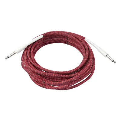 Dual Straight 6.35mm Male to Male Electric Guitar Audio Cable Noiseless Bass Cable 1/4 Inch TS