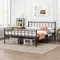 Mattress Foundation with Steel Slat Support, Under Foundation Storage, Queen Size, Bed Bases &