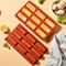 12Cavity Large Rectangle Silicone Mold Cereal Energy Bar Maker Chocolate Truffles Brownie Cornbread