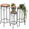 Sgabello fiore mosaico rotondo set di 3 46, 54, 62 cm portafiori 12011 tavolino porta piante tavolo
