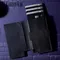 Porte-cartes en cuir véritable pour hommes, portefeuille Rfid, portefeuille à rabat minimaliste, étui en aluminium, porte-cartes de crédit, brosse, Auto Pop Up