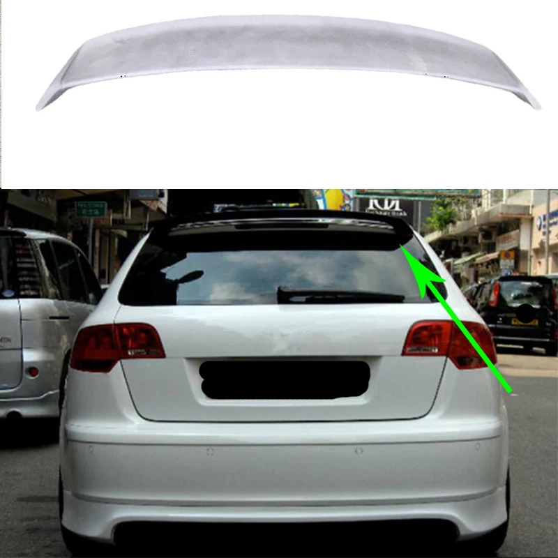 Becquet de toit en FRP pour Audi A3 8P Sportback, aile non peinte pour Audi A3 URA back 2009 ~ 2012