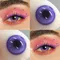 VISUASHOW Cosplay lentilles de Contact de couleur blanche 2 pièces lentilles de Contact fou Anime