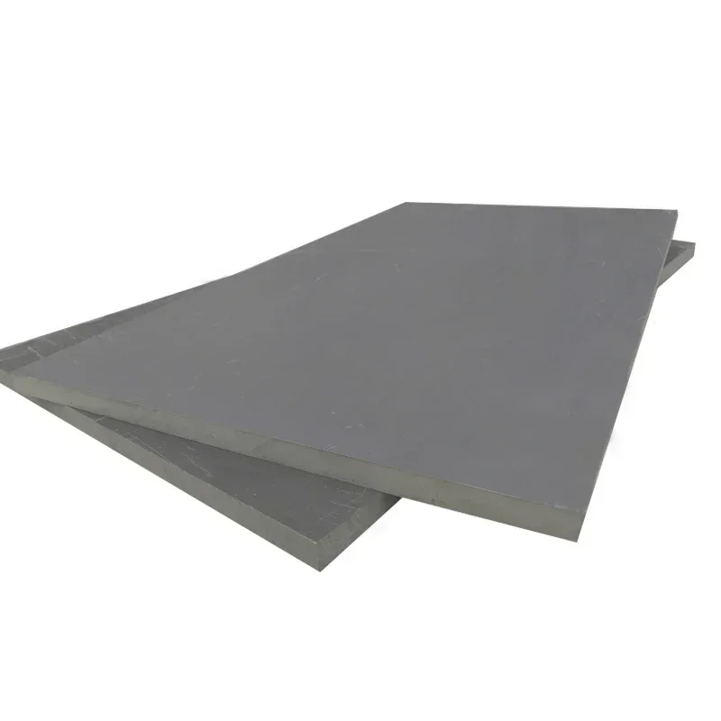 Feuille de PVC grise 100x200mm, panneau en plastique rigide de 2-50mm d'épaisseur pour applications électroniques, bricolage et industrielles, 1 pièce