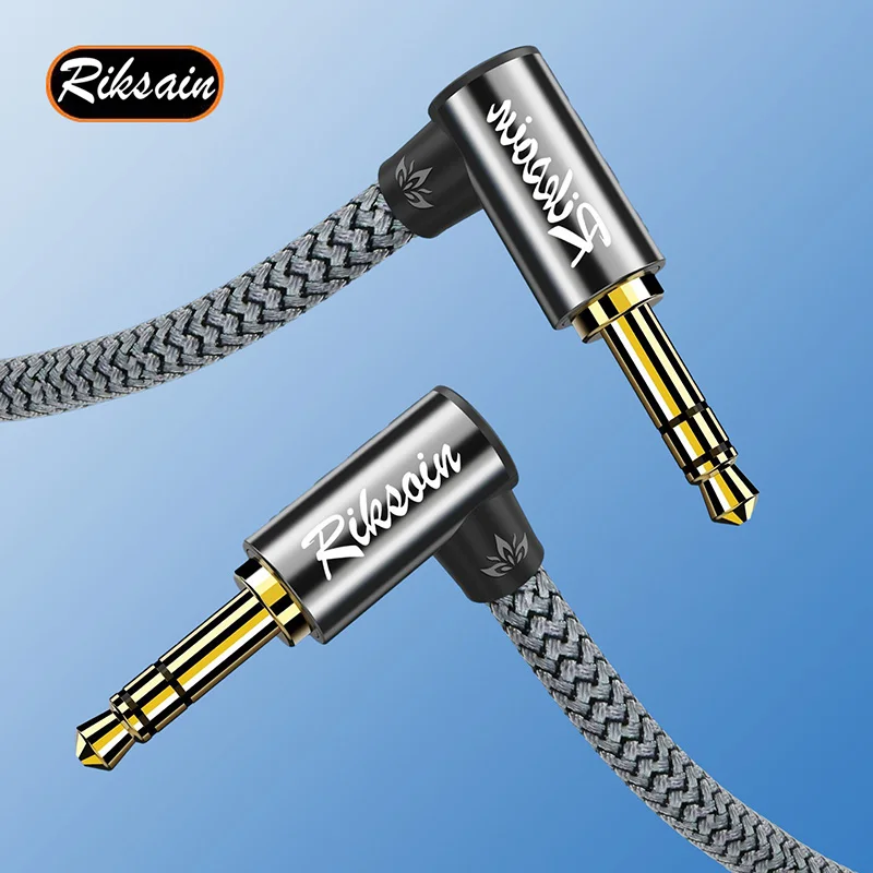 Cavo audio Jack 3.5 da maschio a maschio stereo HIFI placcato oro 24K adatto per cuffie per telefoni cellulari Connettori audio per microfono