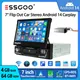 ESSGOO Autoradio 1 DIN Android 14 Schermo Touch da 7" Ribaltabile GPS Navi USB FM Bluetooth WiFi Comandi al Volante RDS Carplay Wireless Android Auto Lettore Video Multimediale