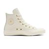 Sneaker CONVERSE "CHUCK TAYLOR ALL STAR GOLD LUXE", Gr. 37, weiß (egret, metallic light gold), Leder, sportlich, Schuhe