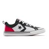 Sneaker CONVERSE "PRO BLAZE", Gr. 37, schwarz, rot, weiß, Leder, sportlich, Schuhe