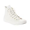 Sneaker CONVERSE "CHUCK TAYLOR ALL STAR GOLD LUXE", Gr. 39, weiß (egret, metallic light gold), Leder, sportlich, Schuhe