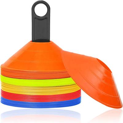 TEMU Cones Set 50pcs Football Cones, Training Accessories, Conessuitable For Football, Cricket, Rugby, Hockey, Tennis And Many Other Sports Image