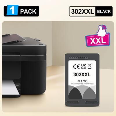 TEMU 302xxl Ink Cartridges Compatible With 302 302xl Cartridges Black Color For 1110 1111 1112 2130 2131 2132 2133 2134 2136 3630 3632 3633 3634 3636 3637 3638 Printer Image