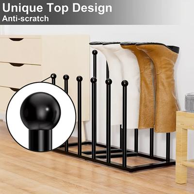 TEMU 6 Pairs/12pcs Metal Boot And Short Boot Rack For Indoor And Outdoor Boot Storage Image