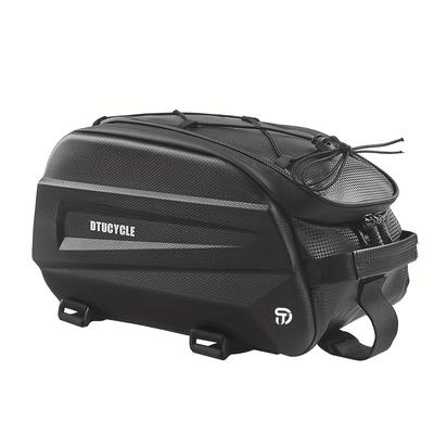 TEMU Motorcycle Bicycle Large Rear Trunk Luggage Rack Bag Handle Accessory For Mountain Bikes Image