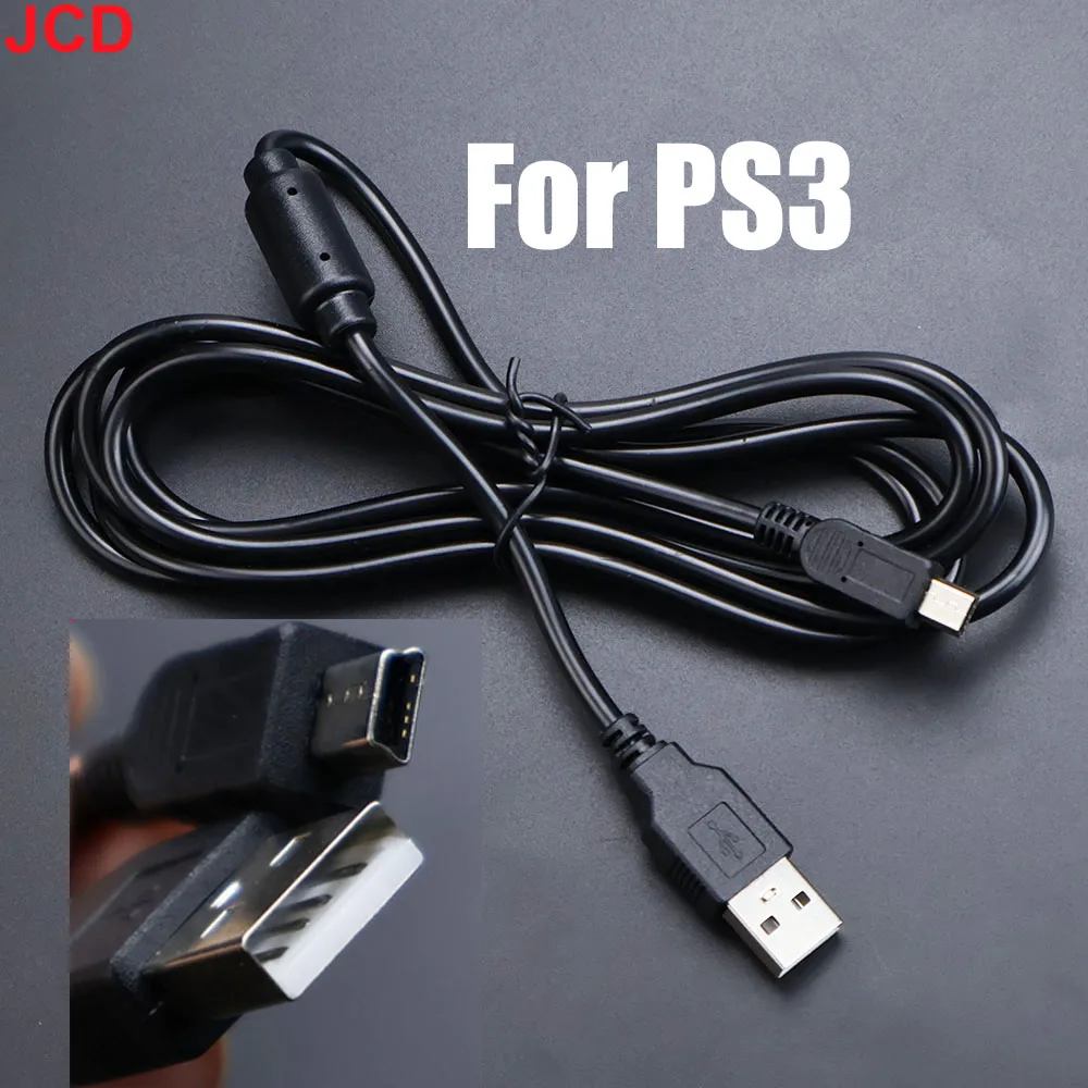 JCD Für PS3 Controller USB-Ladekabel Für PS3 Wireless Game Console Controller Ladekabel 1,8 M mit Magnetring