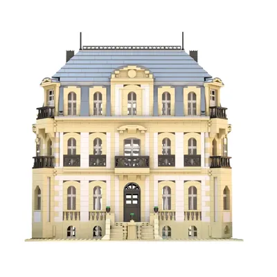 MOC Klassische Architektur Chateau Bugatti Molsheim Bausteine Modell Fantasys IX Alexandria Schloss Image