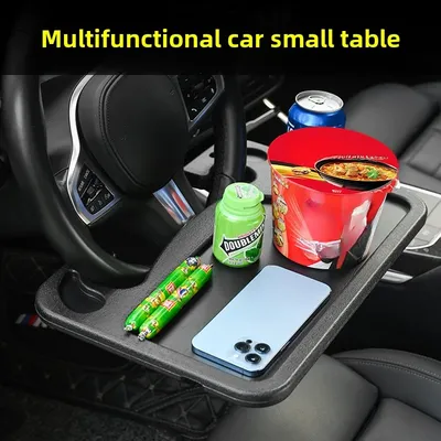 Car Table Holder Steering Wheel Car Laptop Computer Desk Mount Stand Table Eat Work Cart Drink Food Coffee Goods Holder Tray
