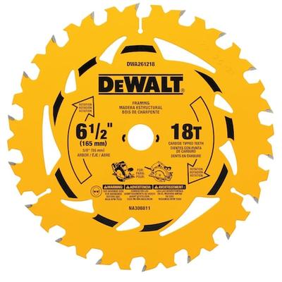 DEWALT DWA261218 6 1/2IN 18T SINGLE BLADE
