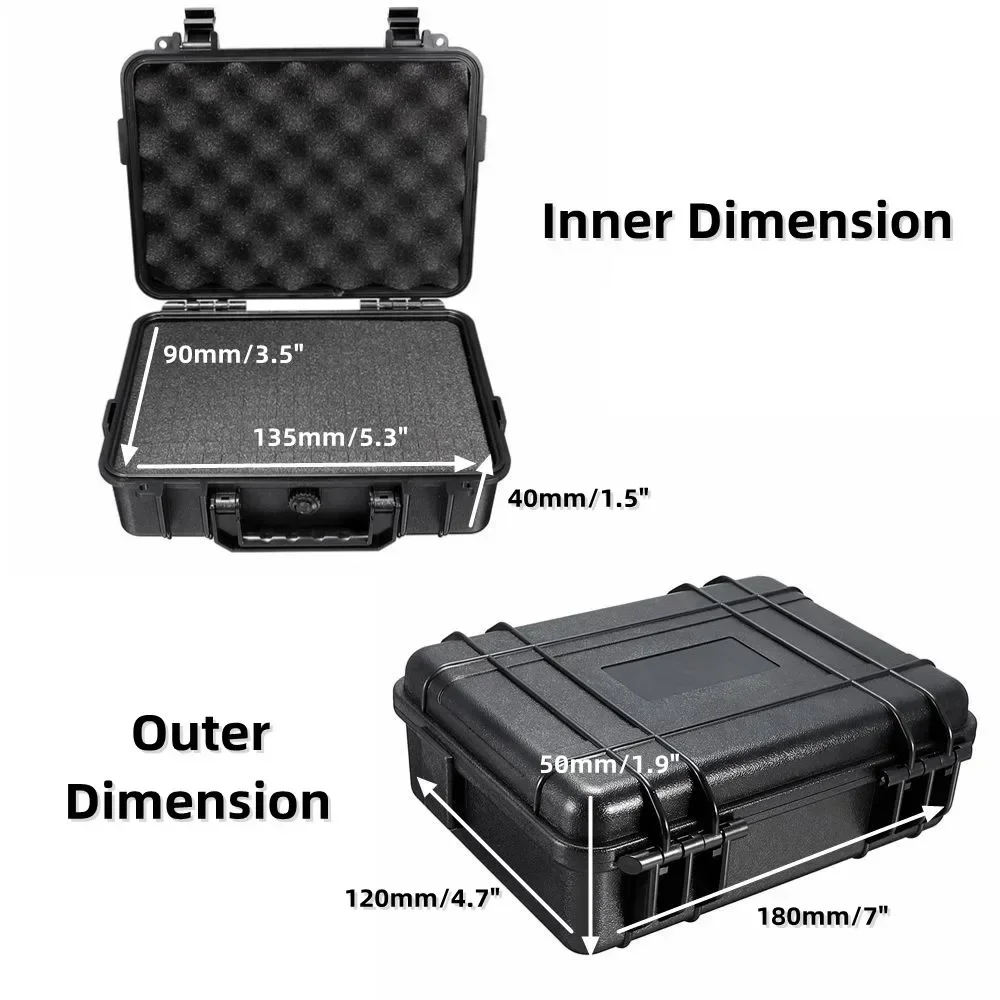 Wasserdichter, stoßfester Werkzeug-Hartschalenkoffer, versiegelte Box, Kamera, Fotografie, elektronische Geräte, Aufbewahrungskoffer mit Schwamm Image