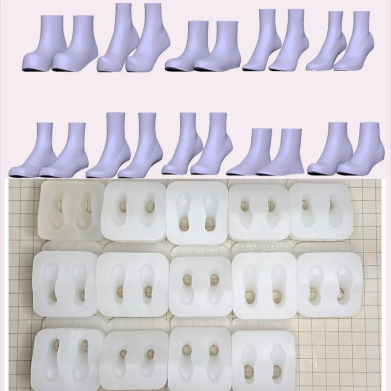 3 cm korrekter Anteil Ultraleichter Ton Grundlagen Schuh letzte Silikonform DIY Cartoon Charakter Puppe Schuhform Polymer Clay Werkzeug