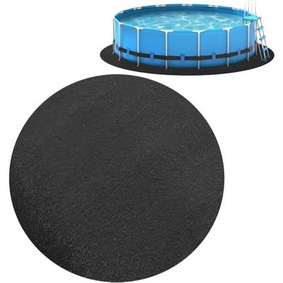 Schwimmbad-Bodenmatte, Aufstellpoolmatte, runde perforierte Streifen-Poolmatte, Durchmesser 228 cm Image