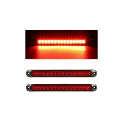 Gabrielle - 2er-Pack 12V 15 LED-Anhängerbremsrücklichtleiste, hohes Bremslicht, wasserdichtes