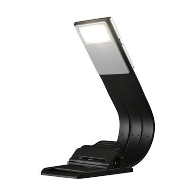 SNQ - LED-Leselampe zum Anklemmen, fester Schalter, 4 Helligkeitsstufen, Buchlampe, Multifunktion: Image