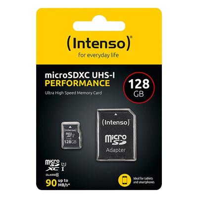 MicroSDXC Card 128GB, Performance, Class 10, U1 - Intenso Image