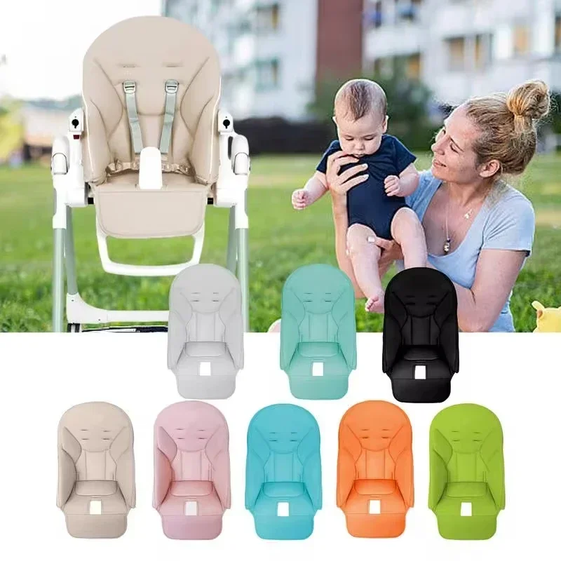 Baby PU Leder Esszimmerstuhl Abdeckung Kinder Leder Kissen Esszimmerstuhl Leder Abdeckung mit Polsterung Sitz Fall Zubehör