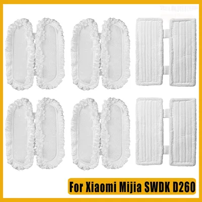 Für Xiaomi Mijia SWDK D260 D2 Handheld Boden Waschmaschine Staubsauger weiche pelz reinigung tuch Dampf langlebig rand eingewickelt mopp tuch Image