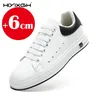 Casual Lift Turnschuhe Männer Aufzug Schuhe Höhe Erhöhen Einlegesohle 6cm Weiß Schwarz Größere Schuhe Männer Mode Sport Plus größe 37-46
