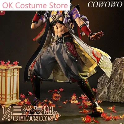 Anime! Genshin Impact Arataki Itto Spiel Anzug schöne Uniform Cosplay Kostüm Halloween Party Image