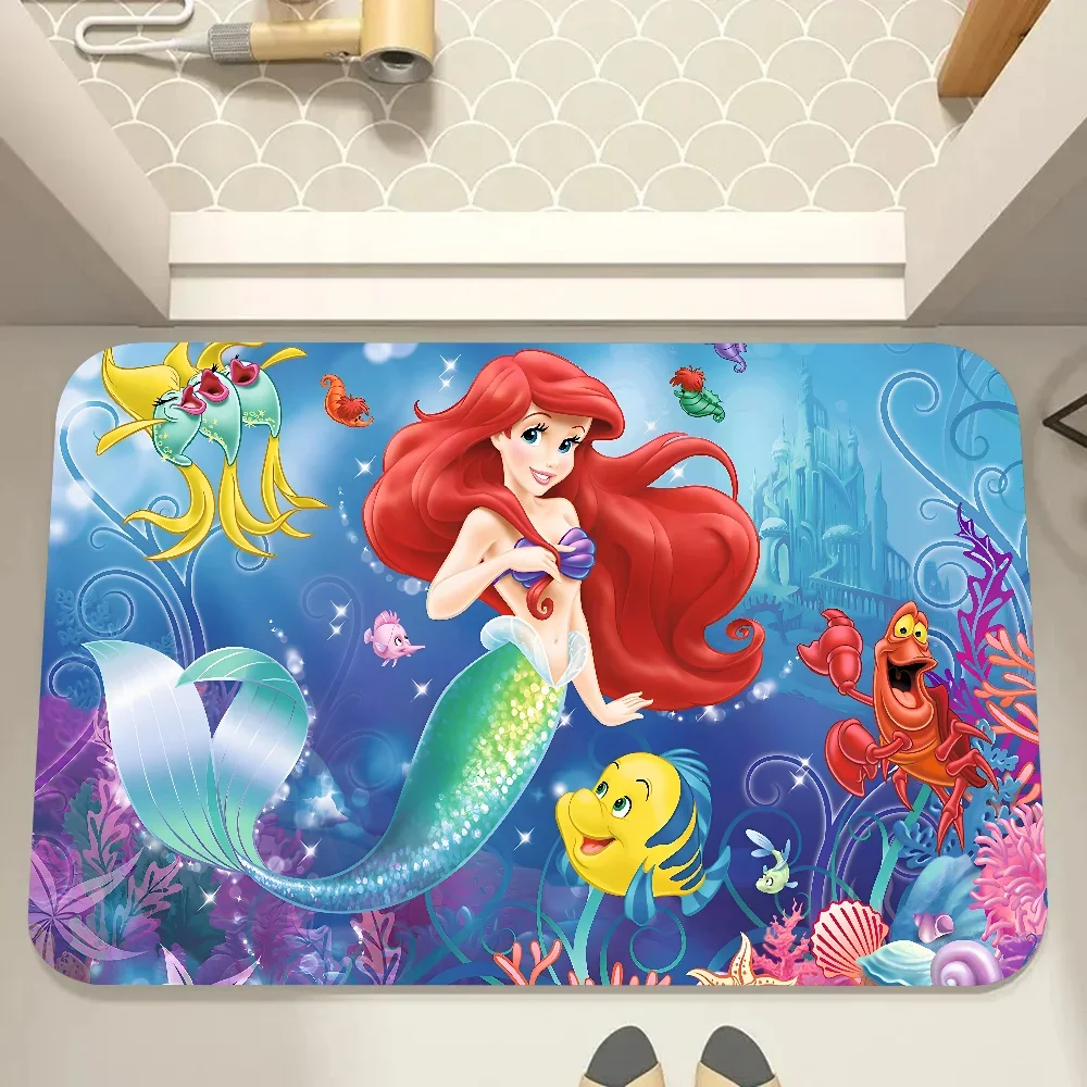 Cartoon Die Kleine Meerjungfrau Boden Matte Fußmatten Hause Teppich Fuß Matte Badezimmer Saugfähigen Matten Anti-Slip Matten Hause Küche boden