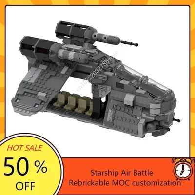 843PCS MOC Space Battle Serie Imperial Gunship Baustein Raumschiff Modell Architektur DIY Assemblys Image