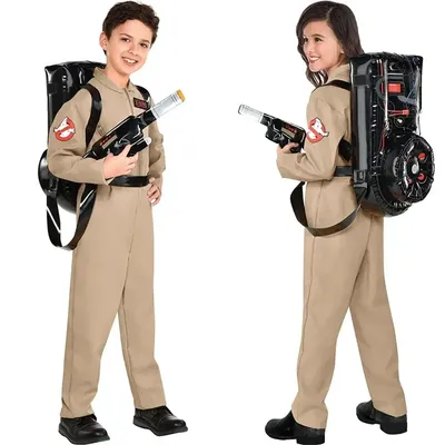 Neue Cosplay Halloween Party Hübsche Kinder Erwachsene Kostüme Proton Aufblasbare Rucksack Pistole Image