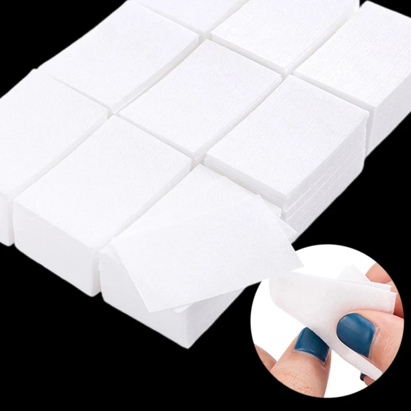 400 stücke Fusselfreie Nagellackentferner Tücher Baumwolle Tücher Maniküre Reiniger UV Gel Nagellack Entfernung Pads Papiere Reinigung werkzeuge Image