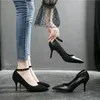 30-44 Schwarze High Heels Kleine Größe Dünne Ferse Pumps Frauen Schuhe Stiletto Büro Schuhe